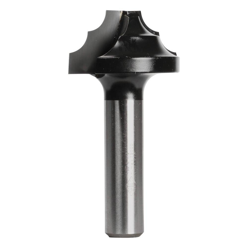 CARBITOOL Router Bit TCT Double Beading 1 4inch -Radius 1 2inch -Flat 1 4inch -Shank TBD 8 1 2