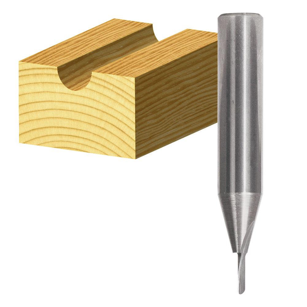 CARBITOOL Router Bit TCT Veining 3 16inch -Diameter 1 4inch -Shank T 306