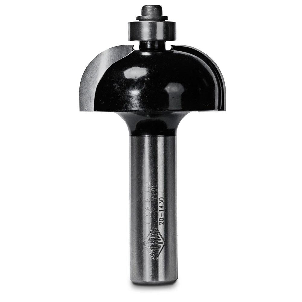 CARBITOOL Router Bit TCT Cove w.Bearing 1 2inch -Radius 1 2inch -Shank T 716 B 1 2
