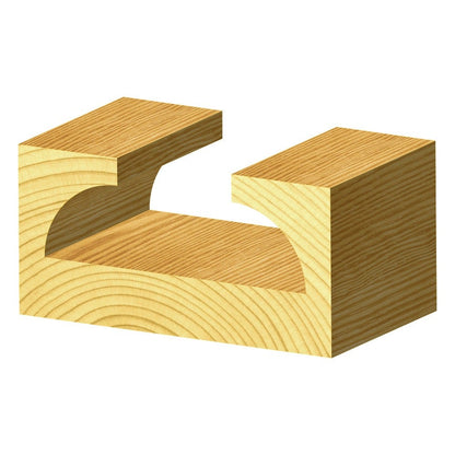 CARBITOOL Router Bit TCT Draw Pulls 3 4inch -Radius 2.1 4inch -Diameter 1 2inch -Shank TDC 24 1 2