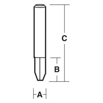 CARBITOOL Router Bit Solid Carbide Flush and 22-Degree Bevel Trim 1 4inch -Shank TBDX 22