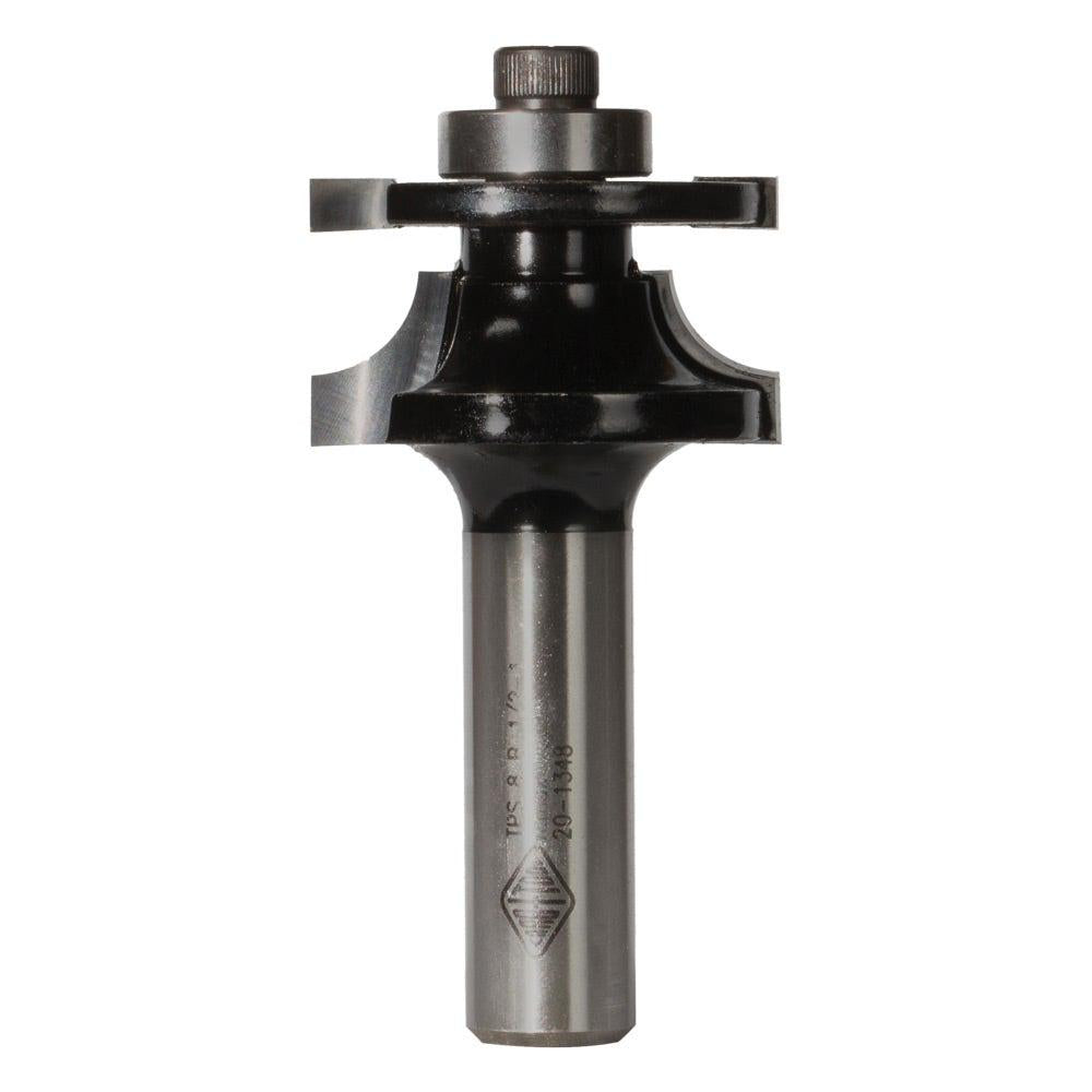 CARBITOOL Router Bit TCT Panel Door Bits w.Bearing 1.3 8inch 1 2inch -Shank TPS 8 B 1 2-1