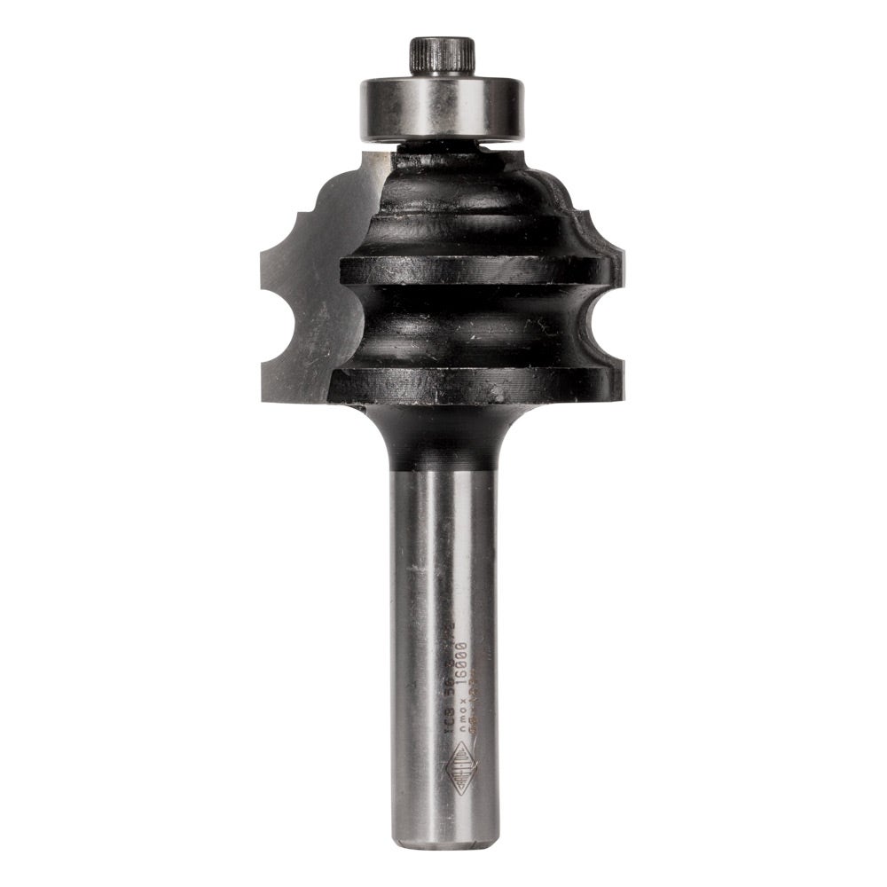CARBITOOL Router Bit TCT Classical Combination w.Bearing 42mm-Diameter 1 2inch -Shank TCB 50 B 1 2