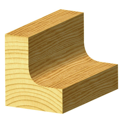 CARBITOOL Router Bit TCT Dish Cut 19mm-Diameter 4.75mm-Radius 1 2inch -Shank TD 706 1 2