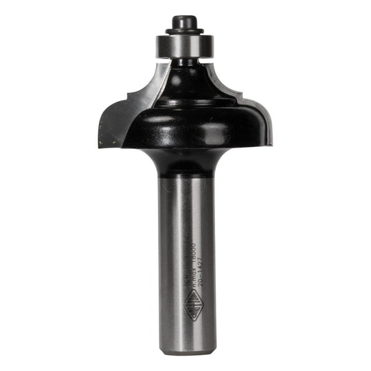 CARBITOOL Router Bit TCT Provincial w.Bearing 1 4inch -Radius 1 2inch -Shank TCR 16 B 1 2