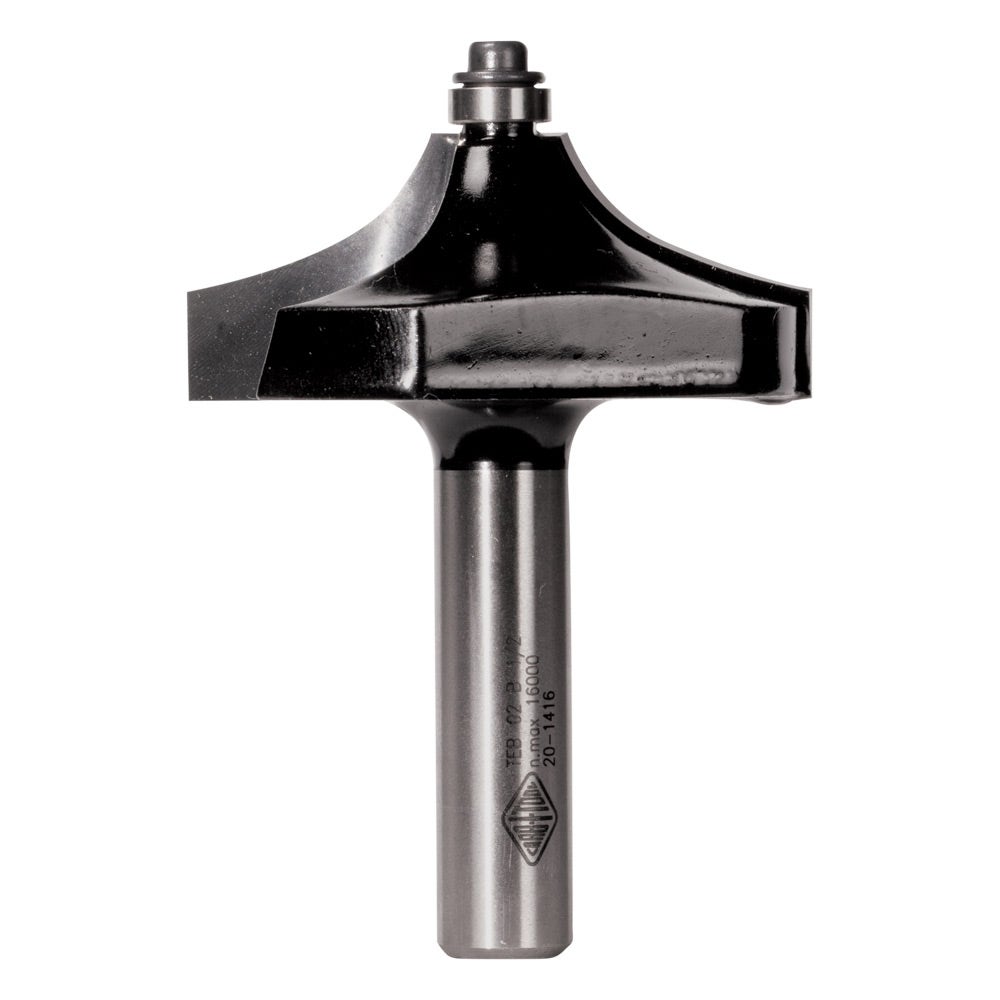 CARBITOOL Router Bit TCT Round Over Fillet w.Bearing 2.1 4inch -Diameter 1 2inch -Shank TEB 02 B 1 2