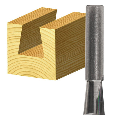 CARBITOOL Router Bit Solid Carbide Dovetail Bit 9 32inch -Diameter 1 4inch -Shank T 1012