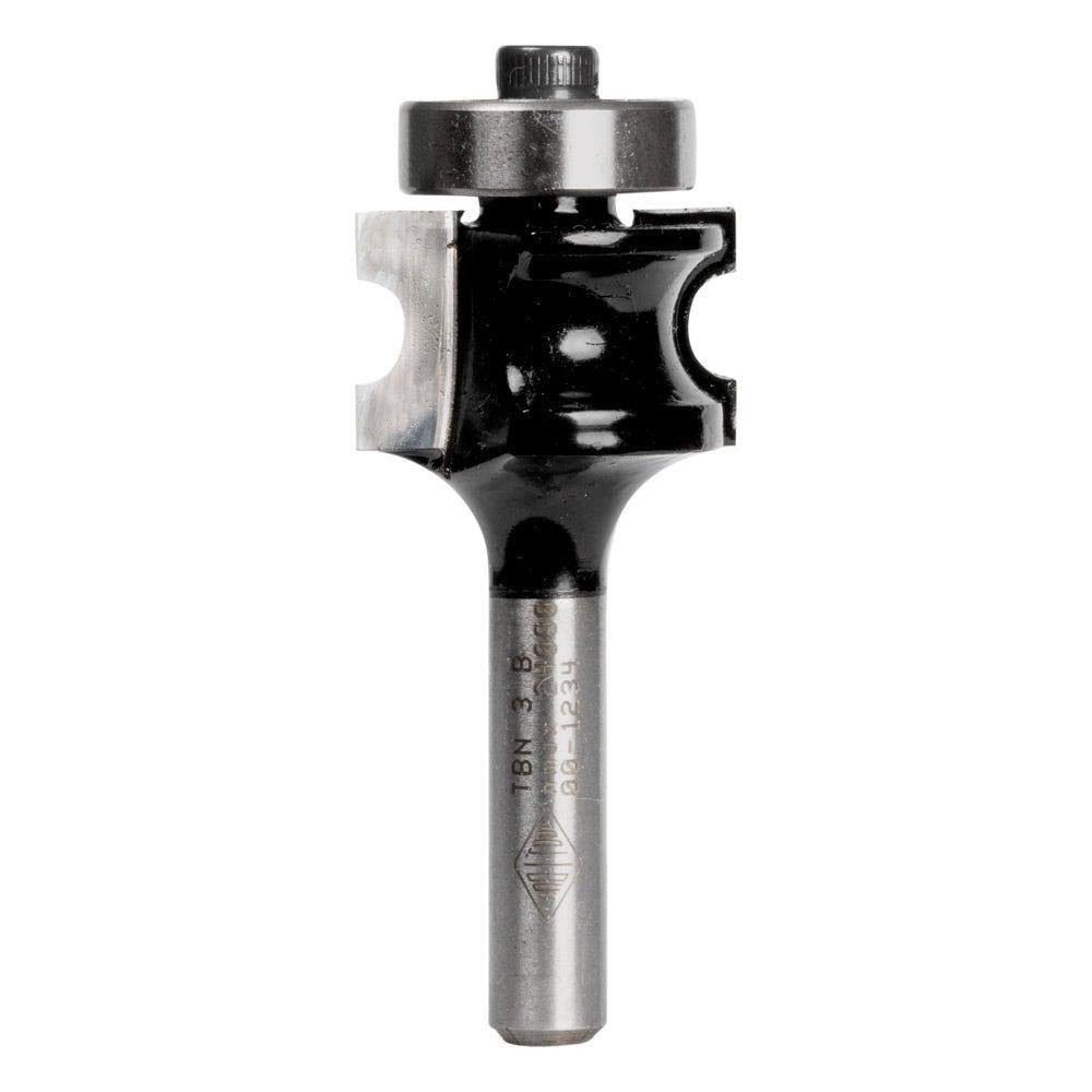 CARBITOOL Router Bit TCT Bullnose w.Bearing 5.5mm 1 4inch -Shank TBN 3 B
