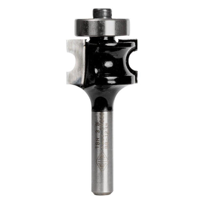 CARBITOOL Router Bit TCT Bullnose w.Bearing 5.5mm 1 4inch -Shank TBN 3 B