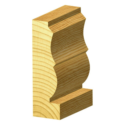 CARBITOOL Router Bit TCT Face Moulding 1.1 8inch -Diameter 1 2inch -Shank TFM 66 B 1 2