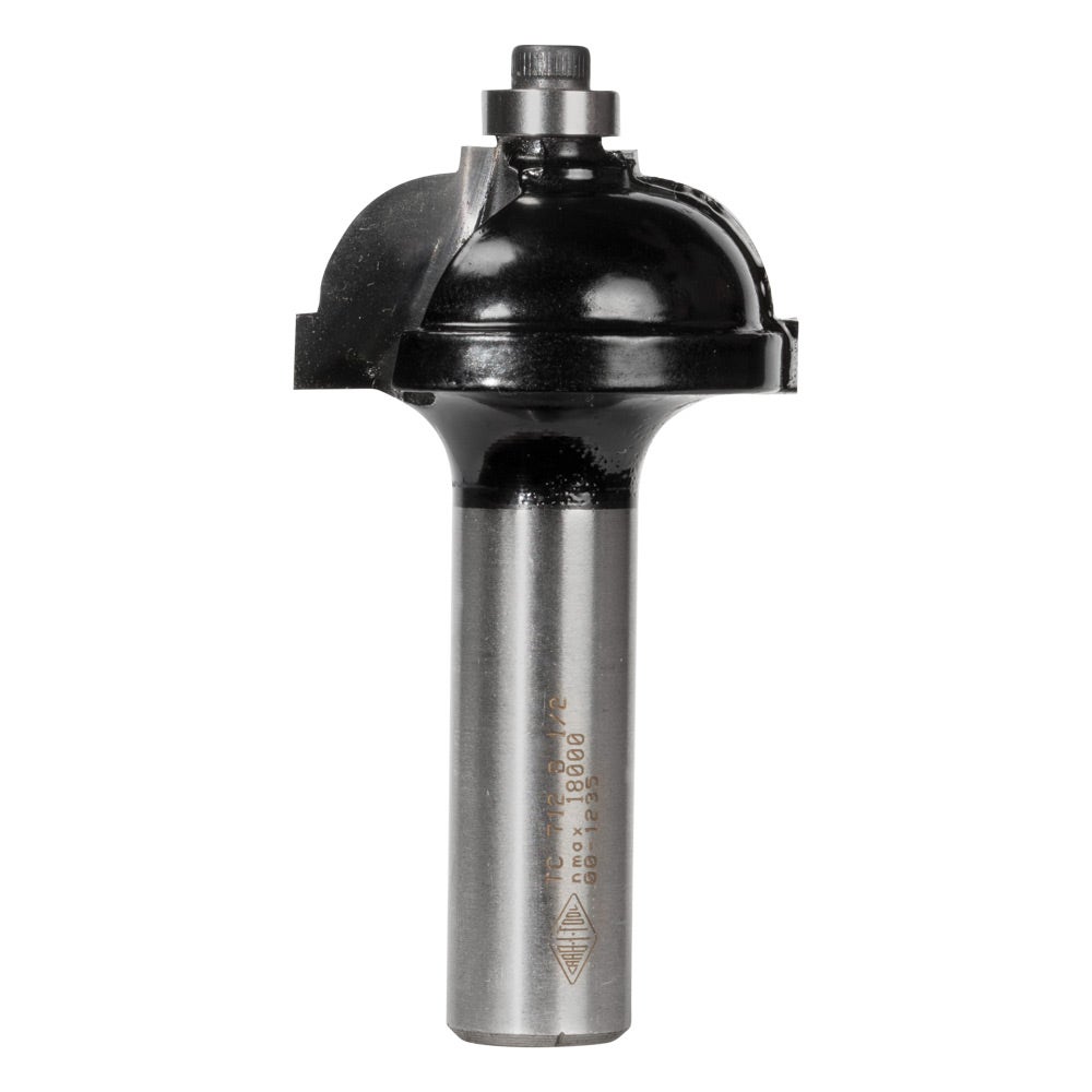CARBITOOL Router Bit TCT Classical Cove w.Bearing 3 8inch -Radius 1 2inch -Shank TC 712 B 1 2