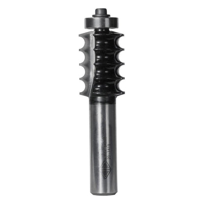 CARBITOOL Router Bit TCT Multiple Reed w.Bearing 5.5mm Bead 1 2inch -Shank TRM 3 B 1 2