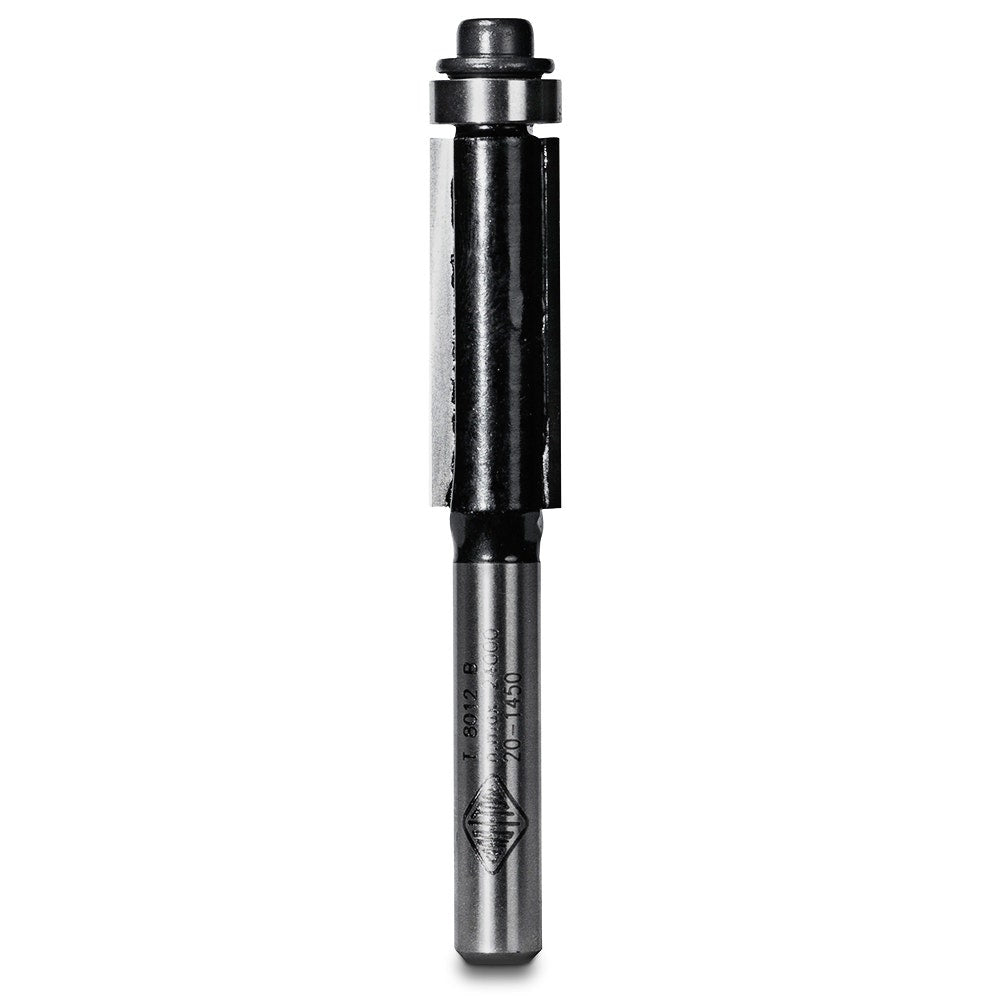 CARBITOOL Router Bit TCT Flush Trim w.Bearing 3 8inch -Diameter 1 4inch -Shank T 8012 B