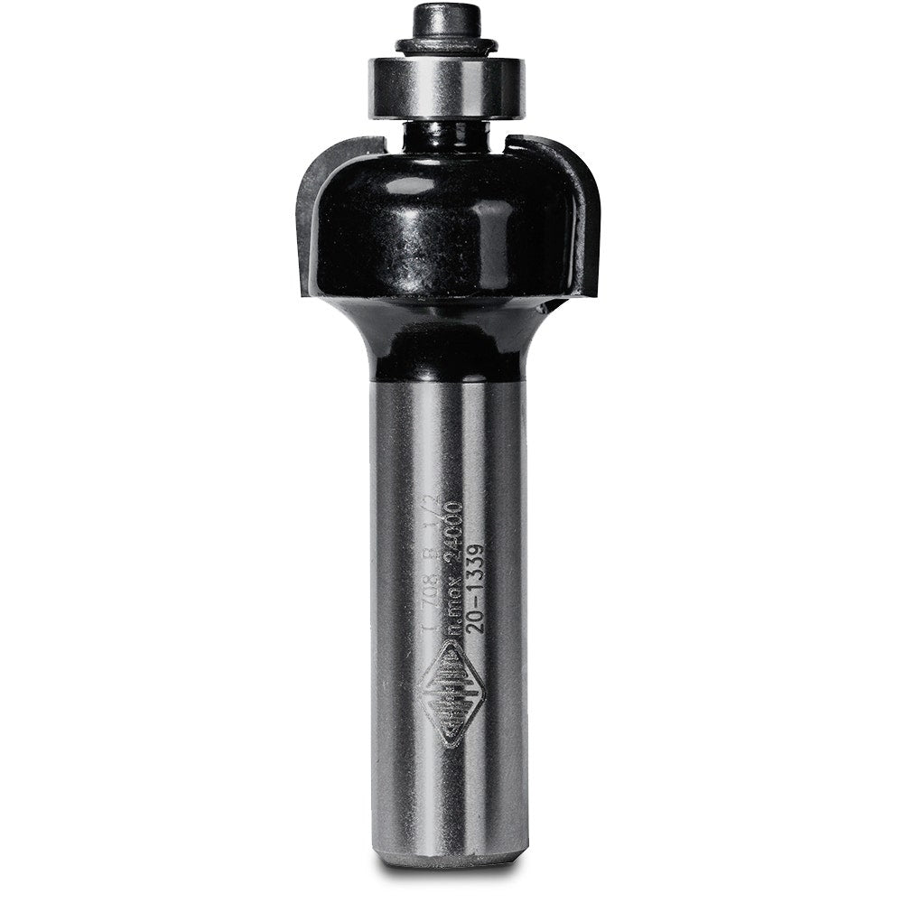 CARBITOOL Router Bit TCT Cove w.Bearing 1 4inch -Radius 1 2inch -Shank T 708 B 1 2