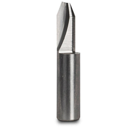 CARBITOOL Router Bit Solid Carbide Flush and 22-Degree Bevel Trim 1 4inch -Shank TBDX 22
