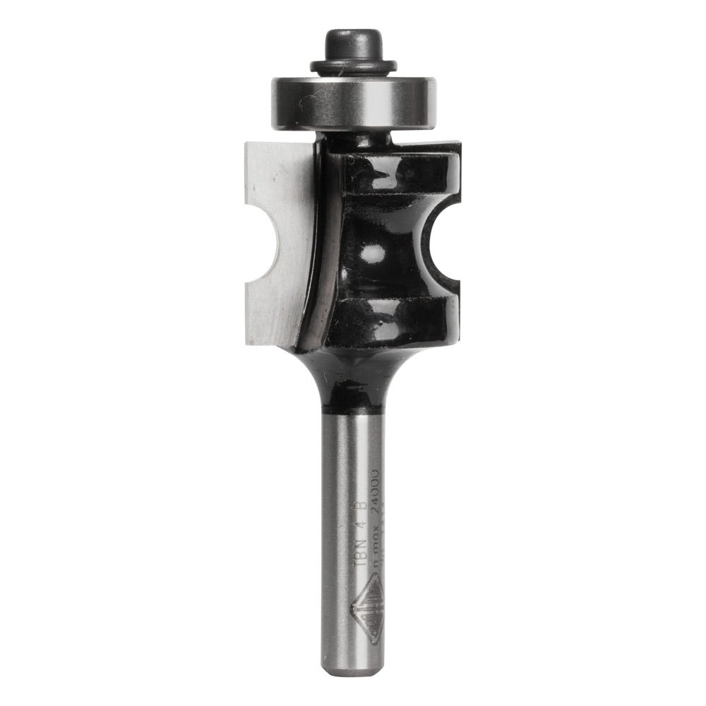 CARBITOOL Router Bit TCT Bullnose w.Bearing 7.1mm 1 4inch -Shank TBN 4 B