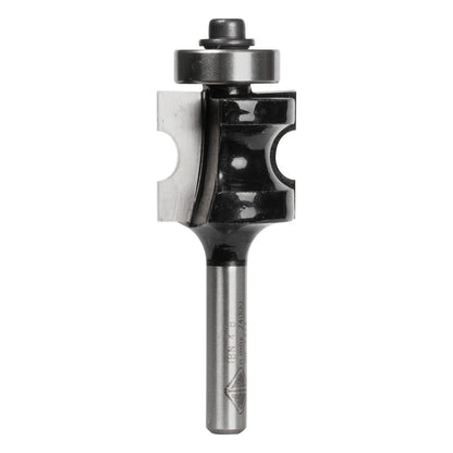CARBITOOL Router Bit TCT Bullnose w.Bearing 7.1mm 1 4inch -Shank TBN 4 B