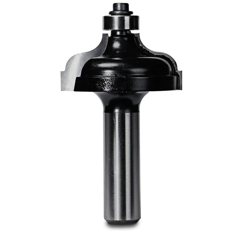 CARBITOOL Router Bit TCT Ogee w.Bearing 1 4inch -Radius 1 2inch -Shank T 7508 B 1 2