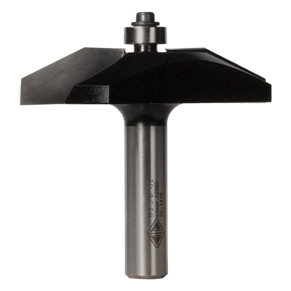 CARBITOOL Router Bit TCT Raised Panels w.Bearing 3inch -Diameter 1 2inch -Shank TPD 5 B 1 2
