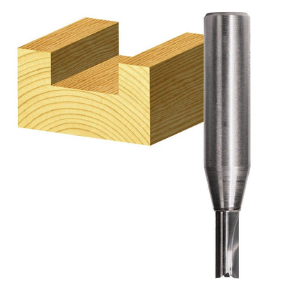CARBITOOL Router Bit TCT Straight Router 1 4inch -Diameter 1 2inch -Shank T 1408