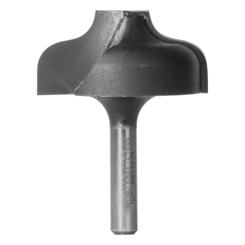 CARBITOOL Router Bit TCT Ogee Wide Flat Bottom 1 4inch -Radius 1 2inch Flat 1 4inch -Shank TW 7509