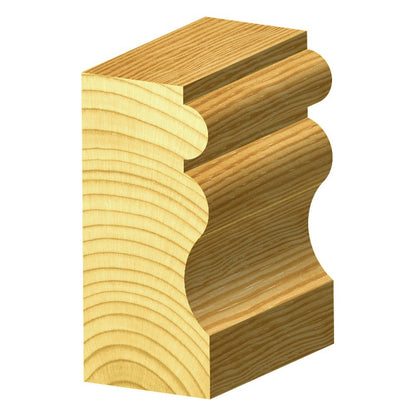 CARBITOOL Router Bit TCT Face Moulding 24mm-Diameter 1 2inch -Shank TFM 12 B 1 2