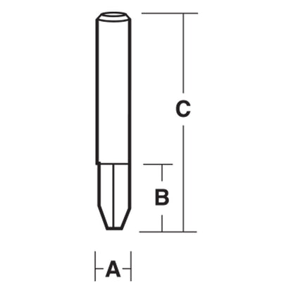 CARBITOOL Router Bit TCT Flush and 22-Degree Bevel Trim 1 4inch -Shank TBD 22