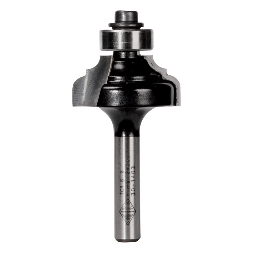 CARBITOOL Router Bit TCT Provincial w.Bearing 1 8inch -Radius 1 4inch -Shank TCR 8 B