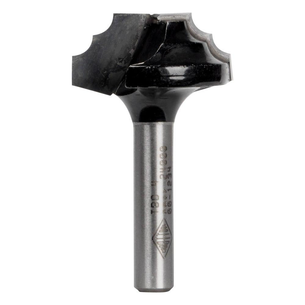 CARBITOOL Router Bit TCT Double Beading 1 8inch -Radius 1 2inch Flat 1 4inch -Shank TBD 4
