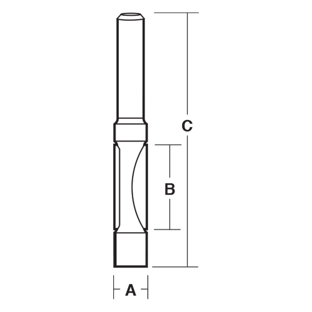 CARBITOOL Router Bit TCT Combination Flush Trim and Drilling Bit 1 2inch -Shank T 1516 1 2