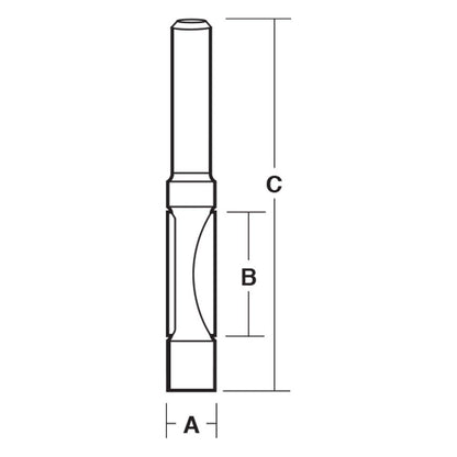 CARBITOOL Router Bit TCT Combination Flush Trim and Drilling Bit 1 2inch -Shank T 1516 1 2
