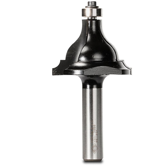 CARBITOOL Router Bit TCT Beading Ogee w.Bearing 3 16inch and 1 2inch -Radius 1 2inch -Shank TBO 50 B 1 2