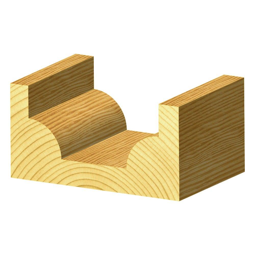 CARBITOOL Router Bit TCT Wide Point Beading 1 4-Radius 1 2inch -Shank TBW 8 1 2