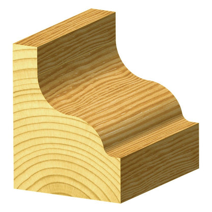 CARBITOOL Router Bit TCT Ogee Round Bottom 3 16inch -Radius 1 2inch -Shank TR 7506 1 2