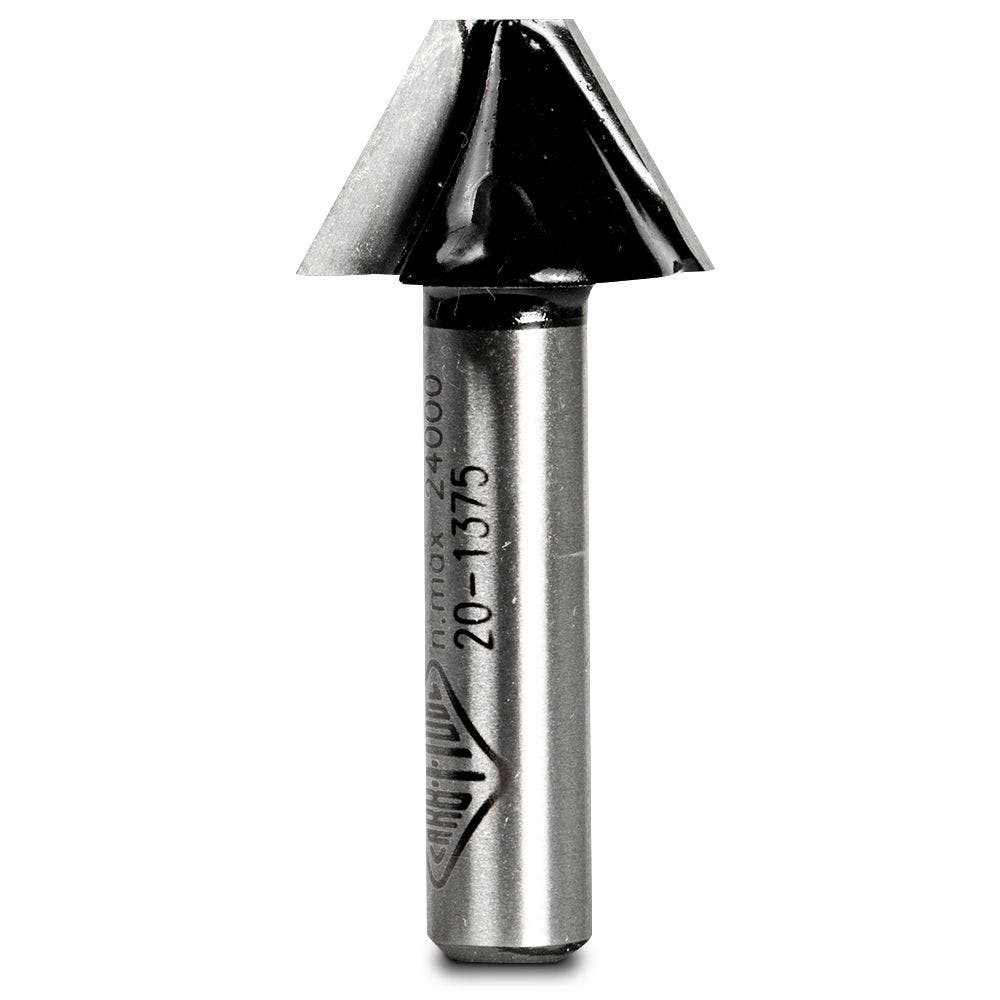 CARBITOOL Router Bit TCT 30-Degree Bevel Trim 5 8-Diameter 1 4inch -Shank TBDX 30