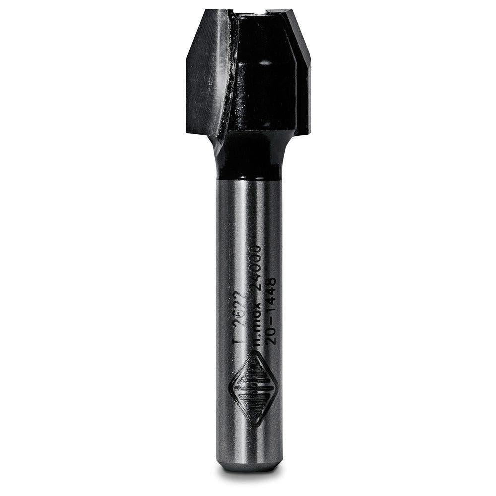 CARBITOOL Router Bit TCT Flush and 22-Degree Bevel Trimming 1 4inch -Shank T 2622