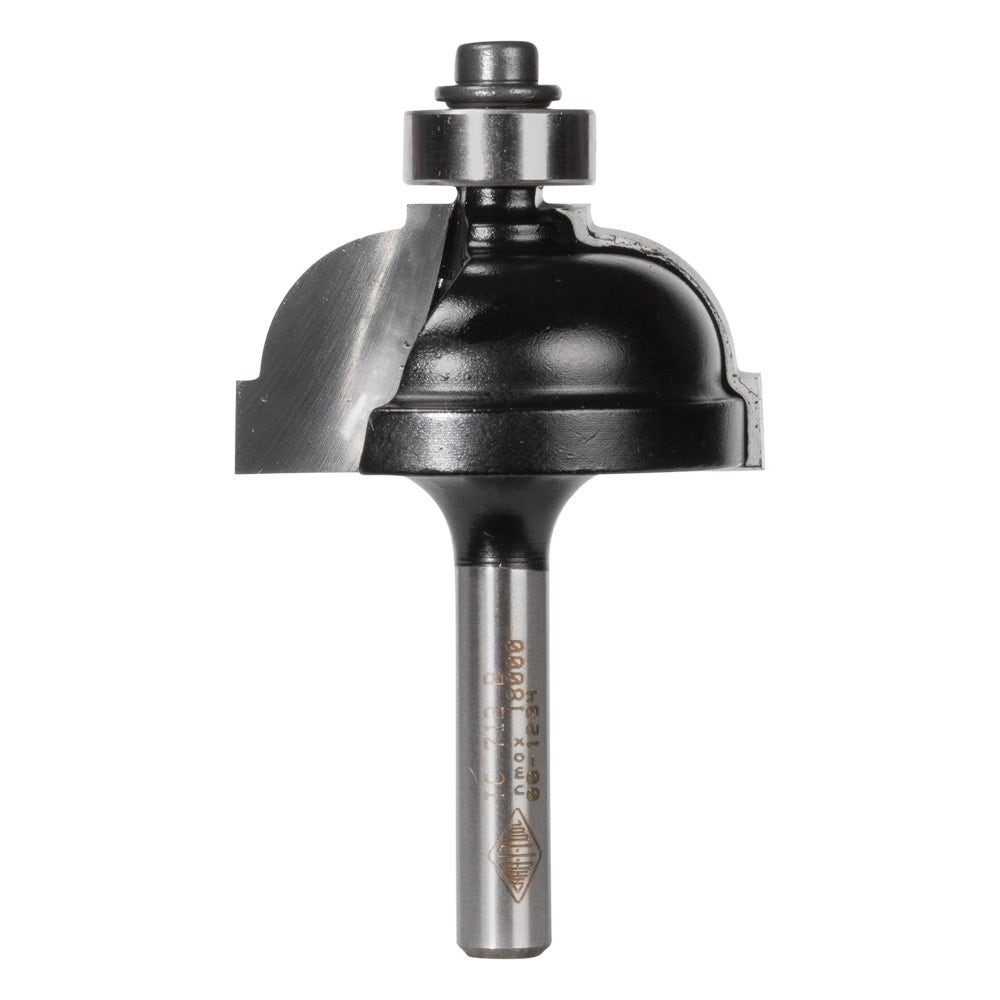 CARBITOOL Router Bit TCT Classical Cove w.Bearing 3 8inch -Radius 1 4inch -Shank TC 712 B
