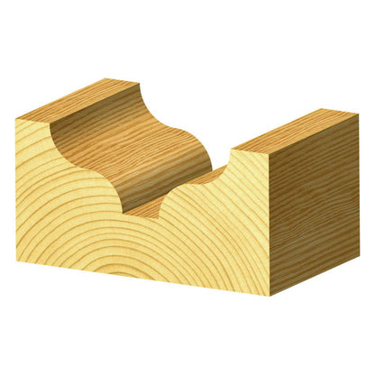 CARBITOOL Router Bit TCT Ogee 1 8inch -Radius 1 4inch -Shank T 7504