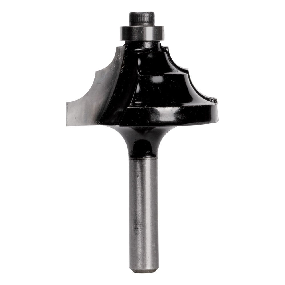CARBITOOL Router Bit TCT Double Beading w.Bearing 3 16inch and 1 4inch -Radius 1 4inch -Shank TB 606 B