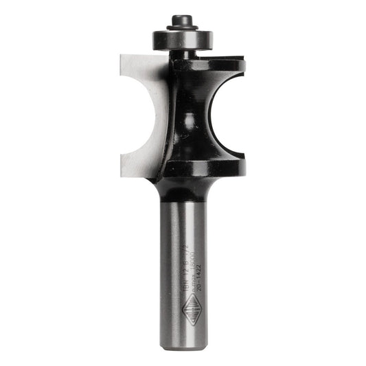 CARBITOOL Router Bit TCT Bullnose 19.8mm Bullnose 1 2inch -Shank TBN 12 B 1 2