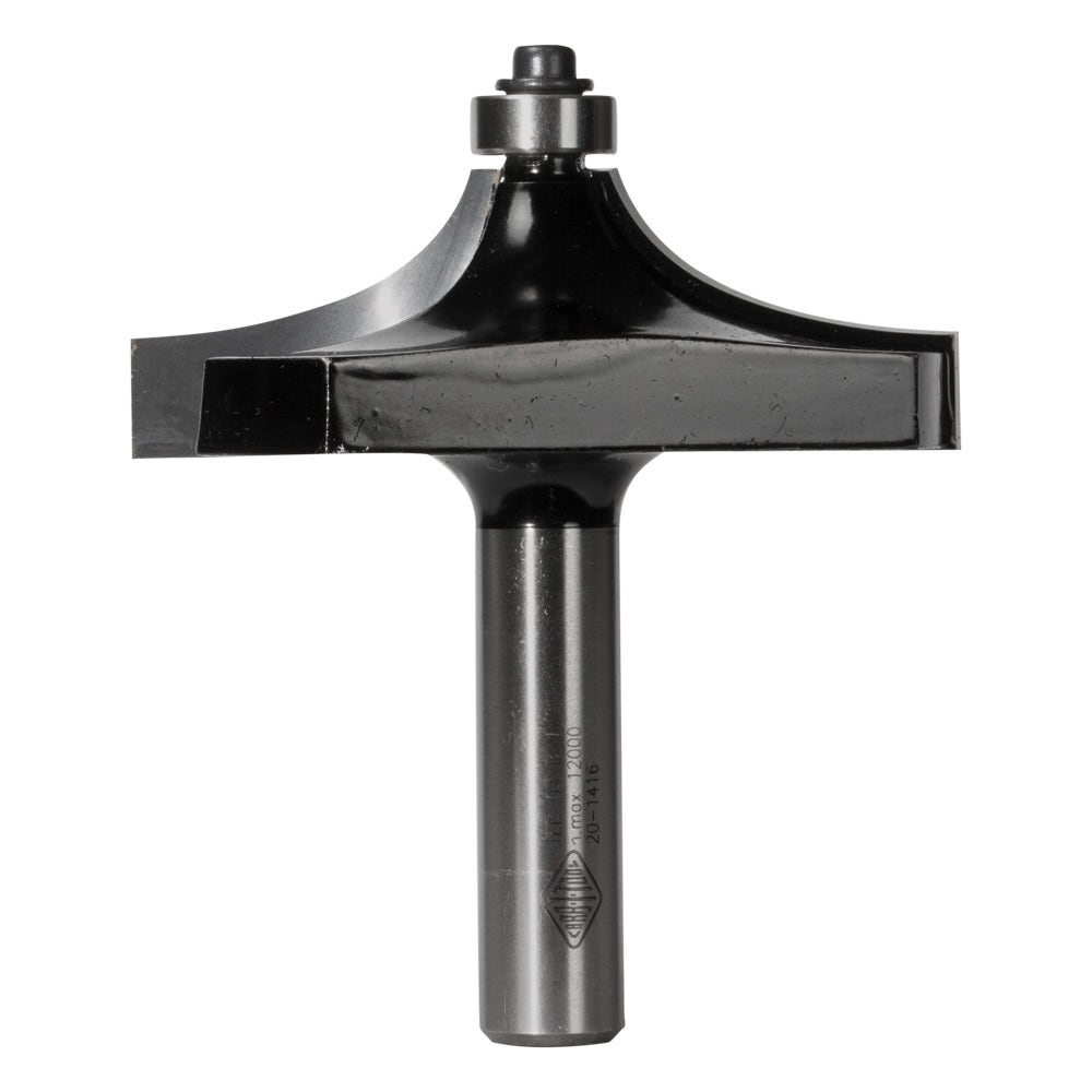 CARBITOOL Router Bit TCT Round Over Fillet w.Bearing 2.4 5inch -Diameter 1 2inch -Shank TEB 03 B 1 2