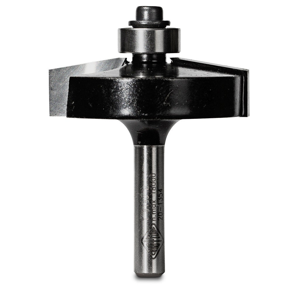 CARBITOOL Router Bit TCT 80-Degree Chamfer 40mm-Diameter 1 4inch -Shank T 8180 B