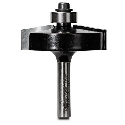 CARBITOOL Router Bit TCT 80-Degree Chamfer 40mm-Diameter 1 4inch -Shank T 8180 B