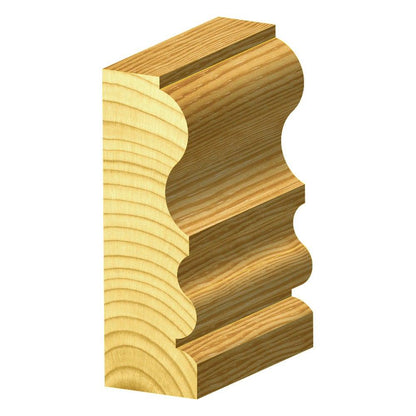 CARBITOOL Router Bit TCT Face Moulding w.Bearing 1.1 4inch -Diameter 1 2inch -Shank TFM 80 B 1 2