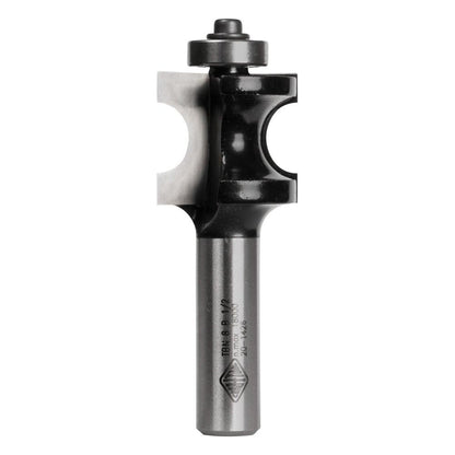CARBITOOL Router Bit TCT Bullnose w.Bearing 13.5mm 1 2inch -Shank TBN 8 B 1 2