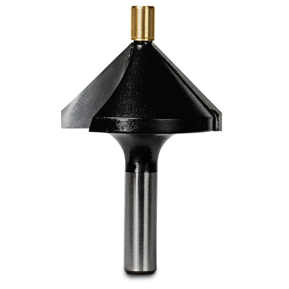CARBITOOL Router Bit TCT 45-Degree Chamfer 1.3 16inch -Diameter 1 4inch -Shank T 916