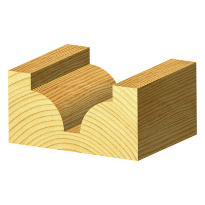 CARBITOOL Router Bit TCT Beading 1 4inch -Radius 1 4inch Shank TBB 8