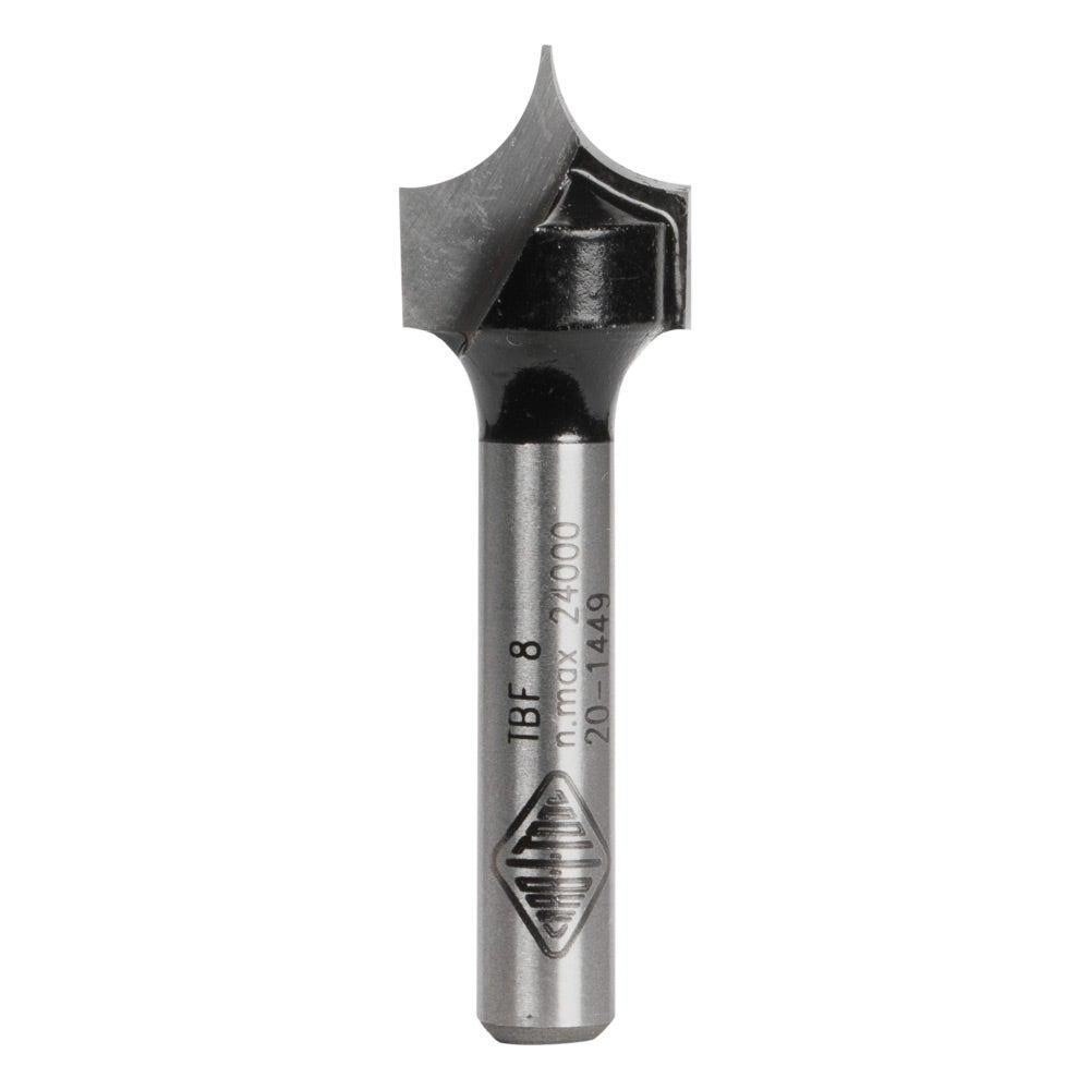 CARBITOOL Router Bit TCT Fine Point Beading Bit 1 4inch -Radius 1 4inch -Shank TBF 8