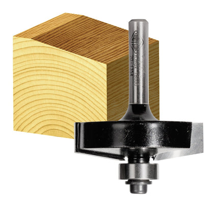 CARBITOOL Router Bit TCT 80-Degree Chamfer 40mm-Diameter 1 4inch -Shank T 8180 B
