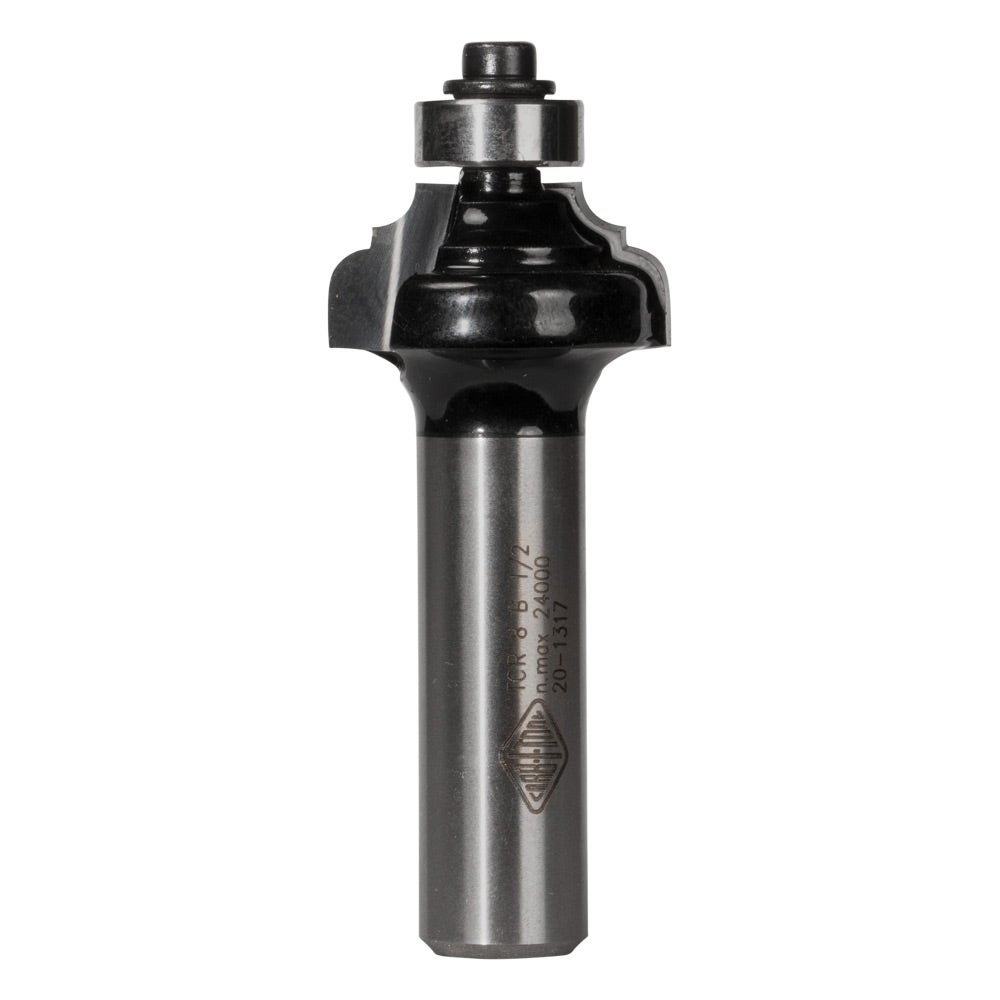 CARBITOOL Router Bit TCT Provincial w.Bearing 1 8inch -Radius 1 2inch -Shank TCR 8 B 1 2